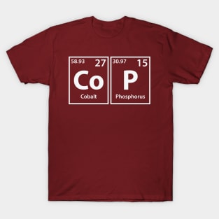 Cop (Co-P) Periodic Elements Spelling T-Shirt